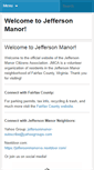 Mobile Screenshot of jeffersonmanor.org
